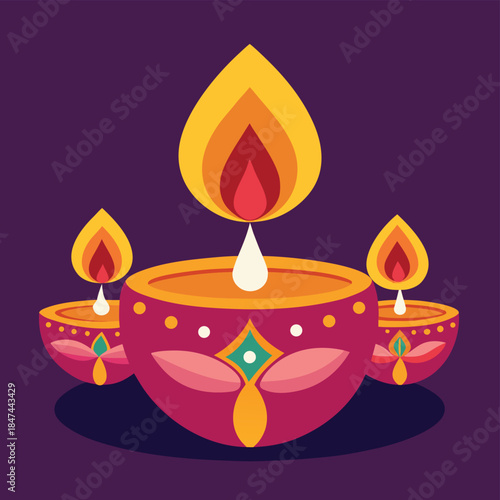 burning candle holder