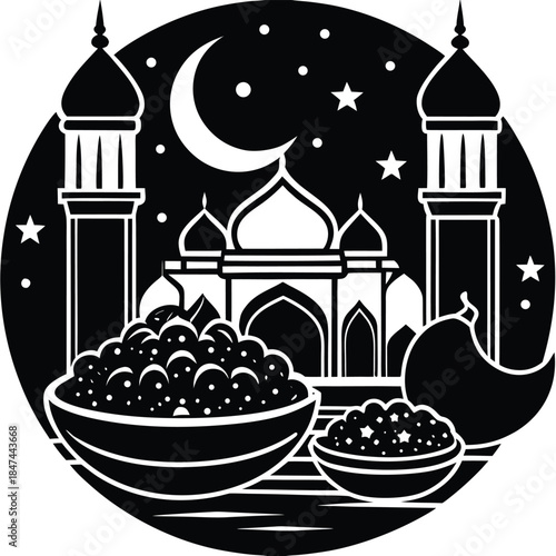 taj mahal vector illustration