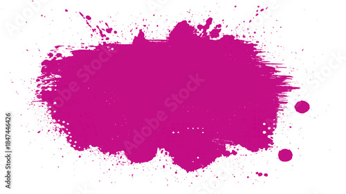 Abstract watercolor background featuring pink and red ink splashes with a grunge paint texture and brush splatter design for a decorative art frame wallpaper