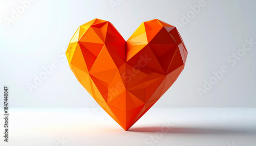 Geometric Heart Symbol