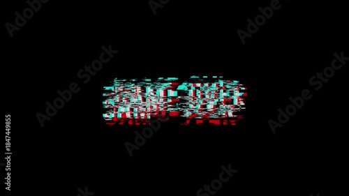 Distorted Game Over Text Effect
