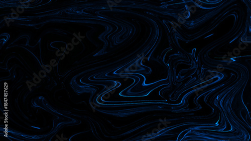 Dark Blue Liquid Marble & Swirling Ink Texture With Seamless Moody Abstract Background with Glowing Metallic Waves for Luxury Branding, Sci-Fi Design & Cinematic Motion Overlays