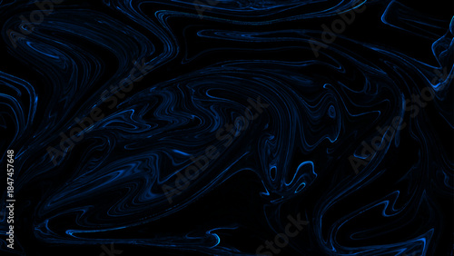 Dark Blue Liquid Marble & Swirling Ink Texture With Seamless Moody Abstract Background with Glowing Metallic Waves for Luxury Branding, Sci-Fi Design & Cinematic Motion Overlays