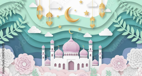 vector illustration of mosque