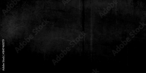 Dark gray black slate stone wall background in natural pattern for decorative texture. grunge background dark black chalk board and black board texture. cement floor and lines paint black background.
