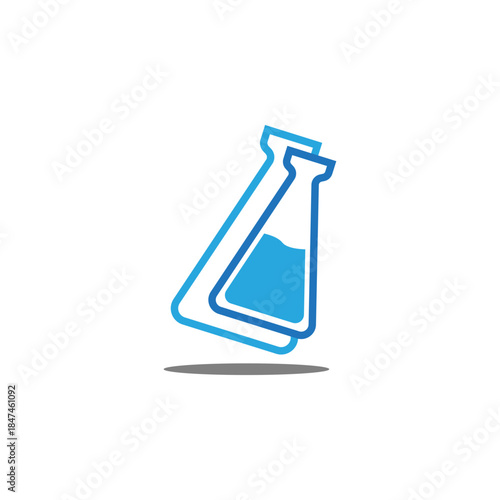 logo laboratorium icon templet vector research