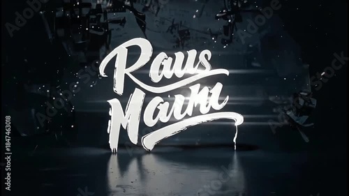 Raus Marni Typography Design.