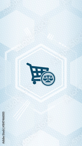Consumer Protection and E-Commerce Law Icon Vector SVG