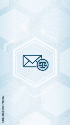 Postal and Communication Law Concept Icon Vector SVG