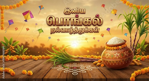 Pongal 2026 tamil poster, tamil Pongal
