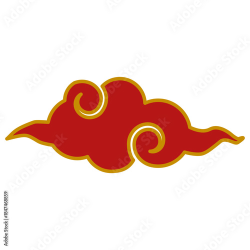Chinese cloud decorative element