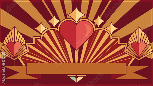 Vintage heart radiance