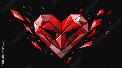 Geometric heart shattering