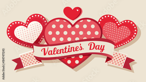 Celebrate valentine's day with hearts