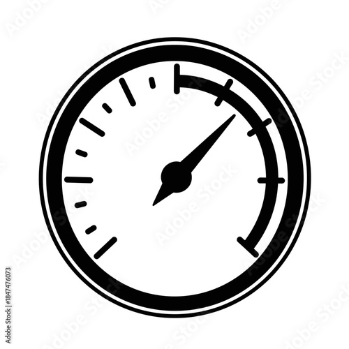 Speedometer illustrating school zone safety, road safety and traffic awareness