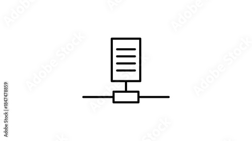 A green and yellow box containing a paper document, suggesting organization or storage of important papers.