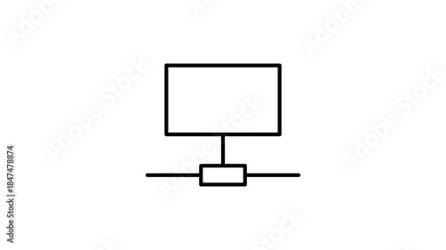 A computer monitor displaying a vibrant green and blue background.