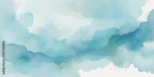 A bright blue sky with fluffy white cumulus clouds suggests a beautiful, clear summer day