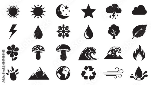Weather Climate Icons Set