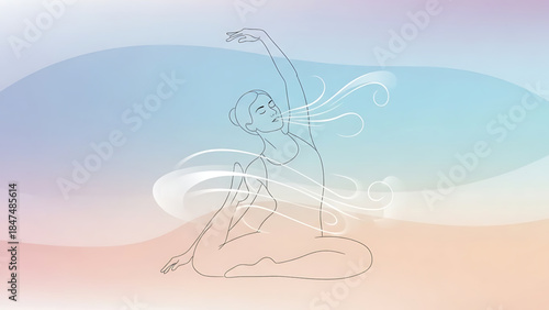 Energetic senior woman engaging in a beneficial side bend stretch, promoting active aging and healthy living through regular exercise and fitness routines for overall wellness