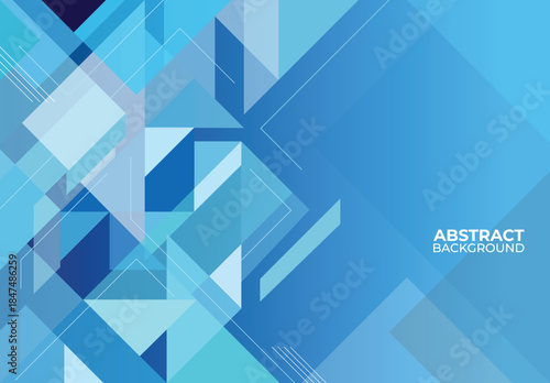  Triangle background, geometric background design,  gradient blue background template, abstract background, 