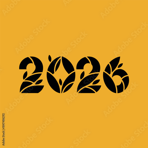 Vector file illustration with simple text