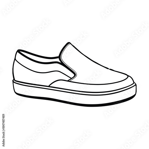 Hand drawn sketch of a pair of leather fashion shoes and winter ice skating boots with blades featuring a casual sport style vector footwear illustration for men