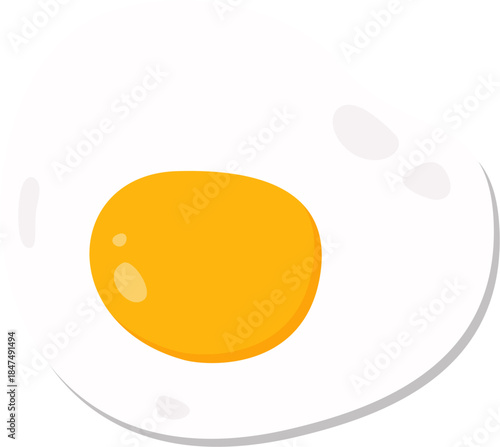 Fried Egg Vector Illustration Isolated