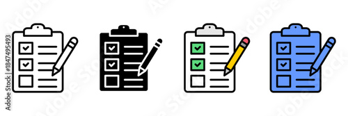 Planning Schedule Icon Set Multiple Style Collection. Calendar, Clock, Notebook, Checklist, Meeting, Reminder, Task List, Planner, Deadline, Appointment, Goal, Event, Priority, Progress, Strategy, Age
