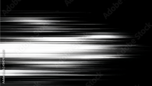 Abstract digital distortion effect with dynamic horizontal lines