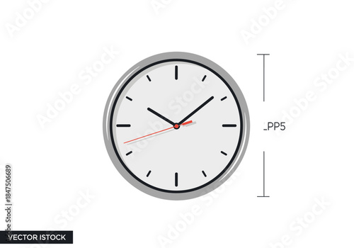 Anticipating the fresh start of a new year, 2026, represented by a sleek, modern clock, symbolizing upcoming plans, goals, and timely transitions