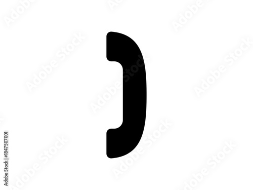 電話を使う人のイラスト – Person Using  telephone Illustration