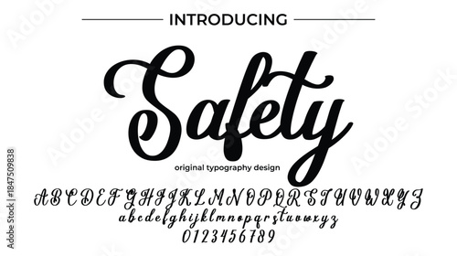 Safety - Elegant Script Font for Smooth Handwritten Design and Creative Typography