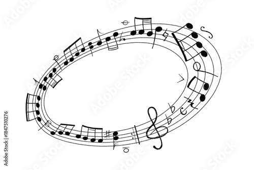 Crayon pastel or chalk music note signs doodle hand drawn symbol shapes set. Chalkboard textured musical symbols treble, bass clefs, pauses doodle collection.