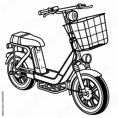 Of electric scooter with basket modular scooter removable basket