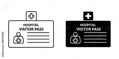 Hospital visitor passes