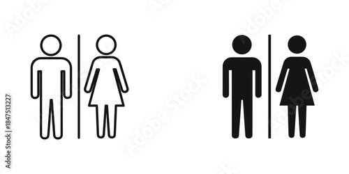 Public restroom signage