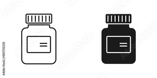 Two bottles with labels