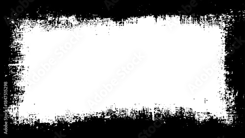Grunge abstract background with dirt, texture frame in black, banner resource with framed effect. Space for text or image.