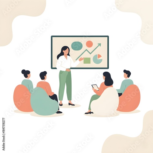 Business Presentation and Team Collaboration