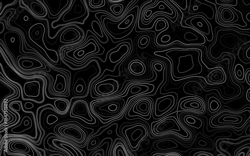 Abstract topographic contours map background. Topography lines and circles background. Topographic map Pattern. 