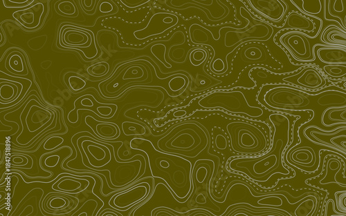 Abstract topographic contours map background. Topography lines and circles background. Topographic map Pattern. 