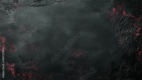 Texture of black decorative plaster or concrete. Abstract grunge background for design.