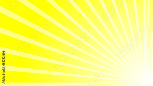 Vibrant yellow and white radial sunburst pattern with central focal point