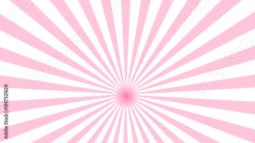 Vibrant pink and white radial sunburst pattern with central focal point