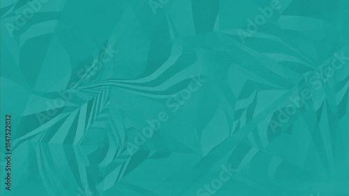 Cyan Green Colorful Vintage Recycled Paper Texture. Retro Craft Wrinkled Page with Soft Creases and Grunge Style for Eco‑Friendly Design, Print, and Minimal Backgrounds.	
