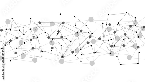 Abstract Black Geometric Network Background – Modern Polygon Mesh Connection Pattern with Dots, Lines, and Triangular Shapes for Futuristic Tech, Digital Design, and High-Tech Graphic Projects