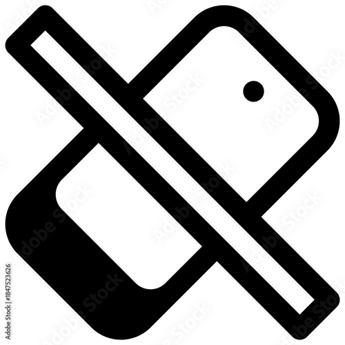 Less screen time. Outlined stroke vector icon with black-filled details.