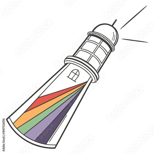 Transparent capsule holding light spectrum energy