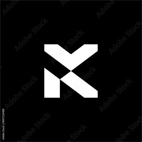 A futuristic, winged Letter K aesthetic. Perfect for innovative aerospace technology or modern aviation services.